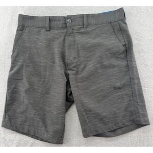 Burnside Shorts Mens Sz 36 Hybrid Charcoal Gray Heather Quick Dry Casual Golf
